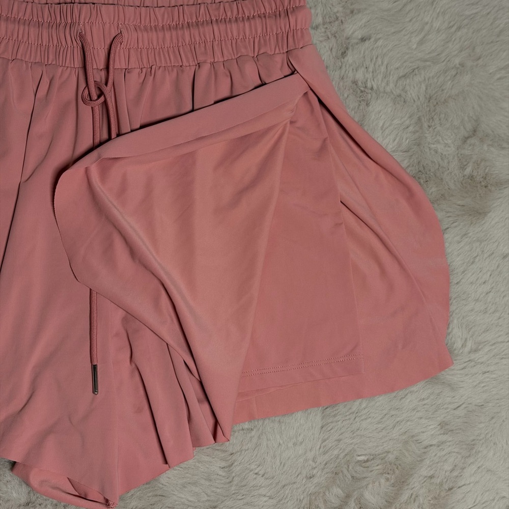 Dusty pink high rise skort active. - Picture 6 of 8